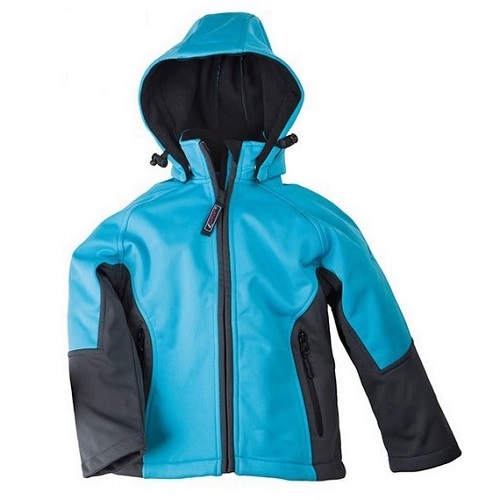 Two tone color jacket kids softshelljacket waterproof jacket for kids ...